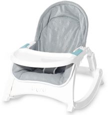 Шезлонг-гойдалка 3 в 1 Lorelli Alex with table Silver Blue STARS